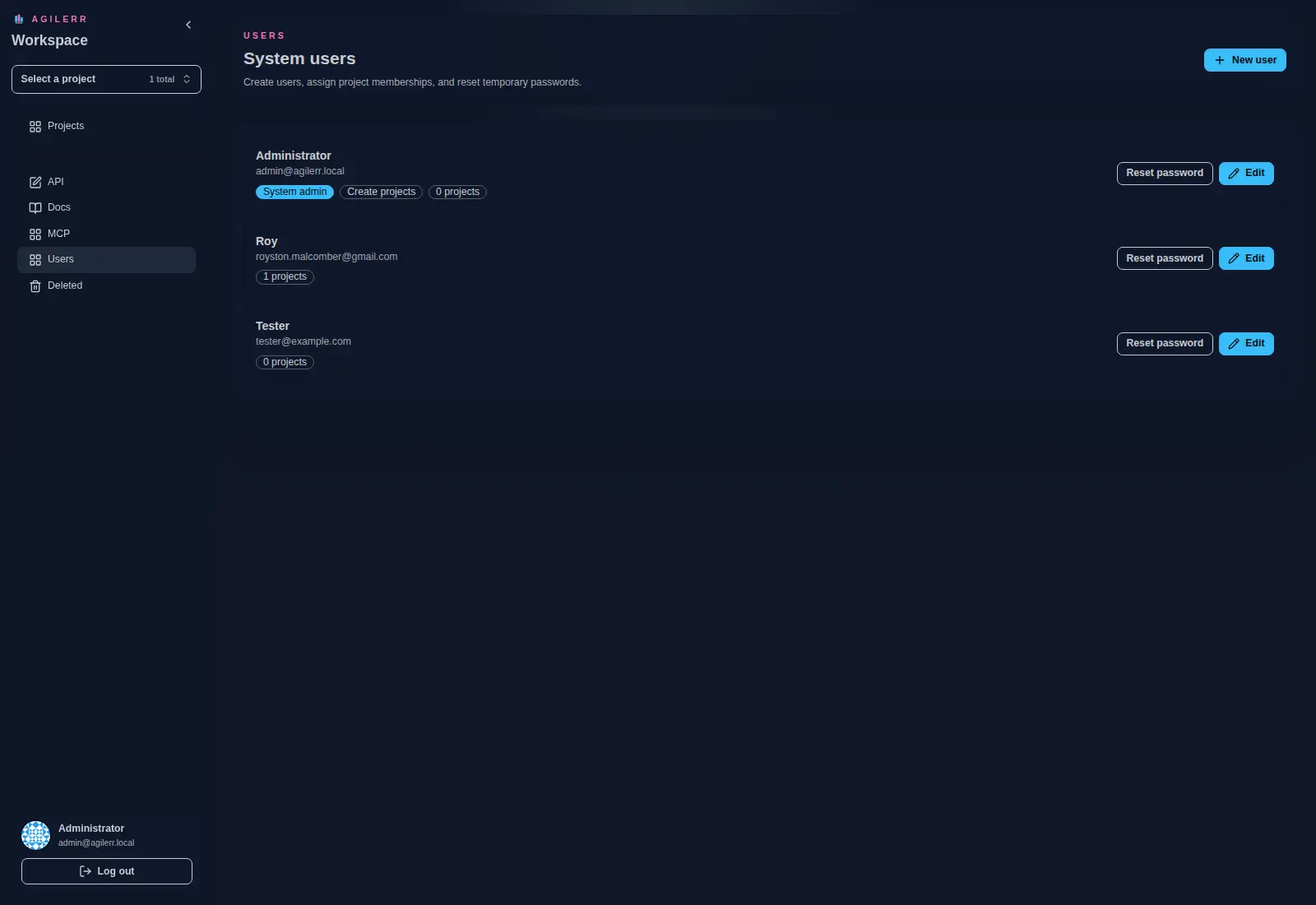 What can admins control?